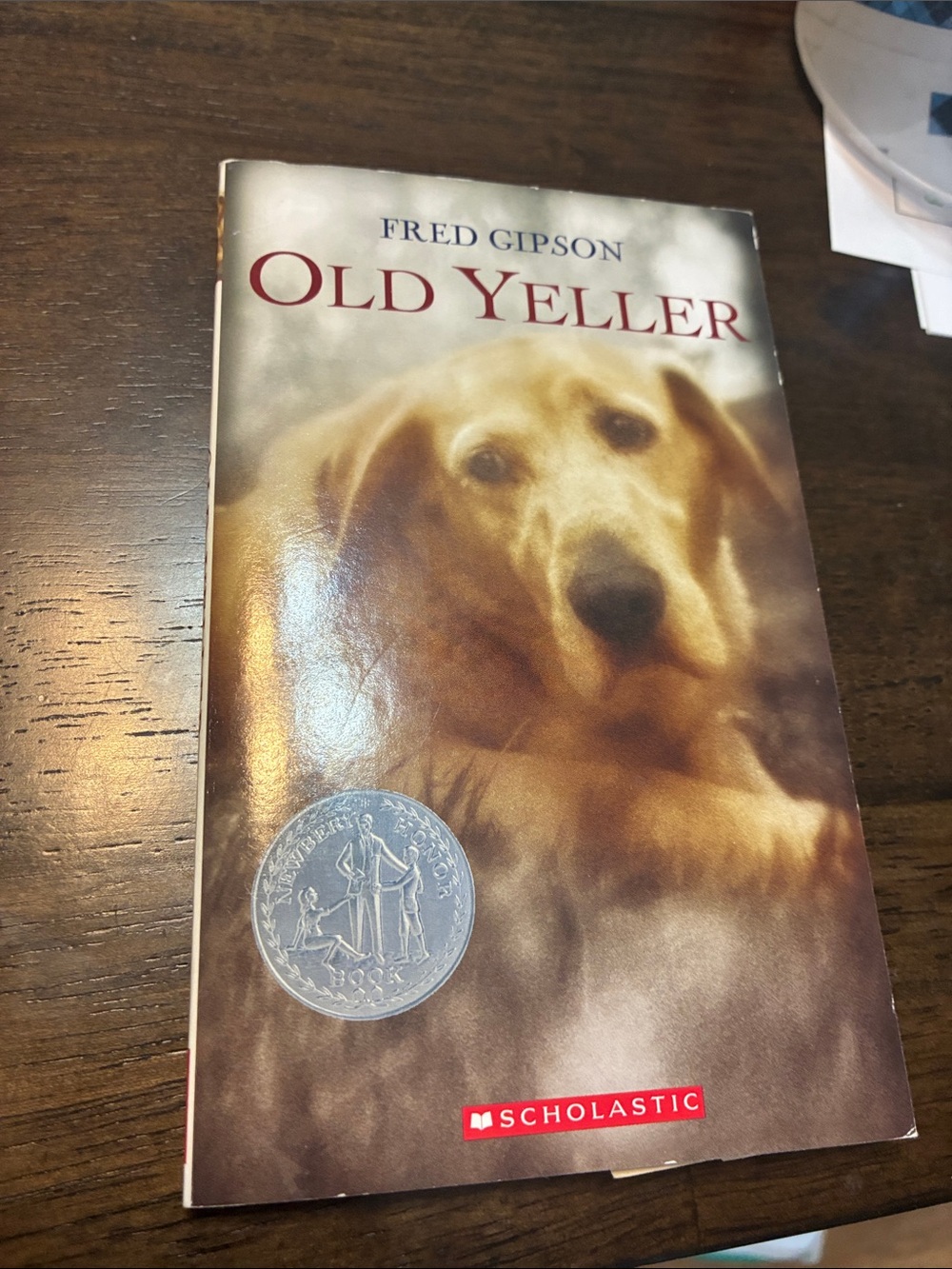 Scholastic book Old Yeller